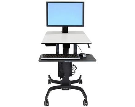 Ergotron WorkFit C Мобильное рабочее место для монитора до 30" Single HD Sit-Stand Workstation [24-216-085]