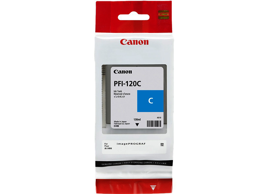 Картридж струйный Canon PFI-120 (2886C001) голубой (130мл) для TM-200/205/300