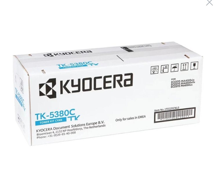Тонер-картридж Kyocera TK-5380C 1T02Z0CNL0 голуб. PA4000cx/MA4000cix/MA4