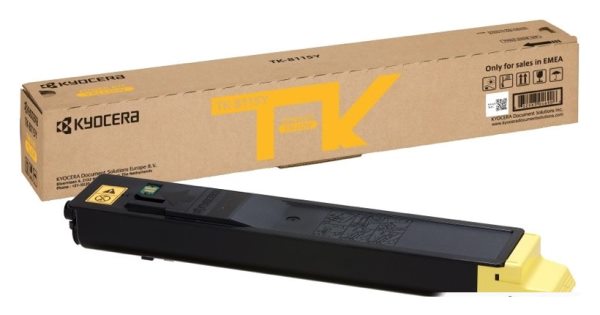 Тонер-картридж Kyocera TK-8115Y желтый для M8124cidn/M8130cidn (6000стр.)
