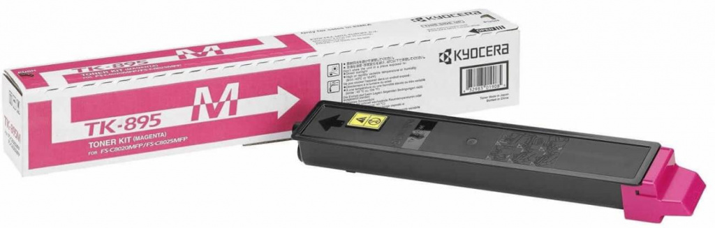 Тонер-картридж Kyocera TK-895M пурпурный для FS-C8020MFP/C8025(6 000 стр)