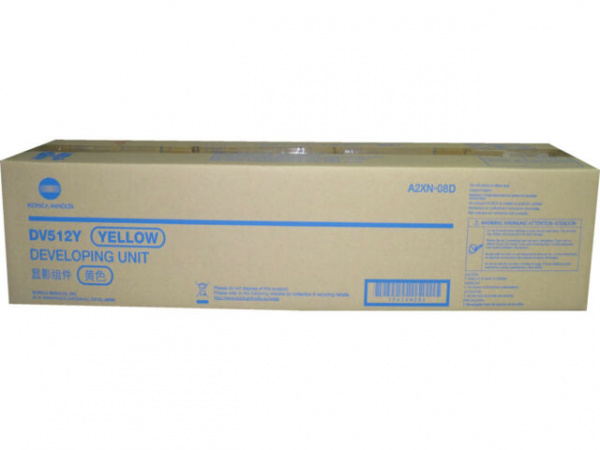 Блок проявки Konica Minolta DV-512Y желтый для Bizhub C224/C284/C364/C454/C554 (A2XN08D) 600 000 стр.