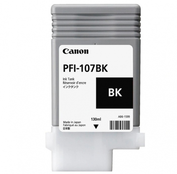 Картридж Canon PFI-107BK matte black 130ml для IR670/770/780/785/680/685/  6704B001