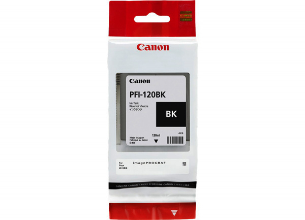 Картридж струйный Canon PFI-120 (2885C001) черный (130мл) для TM-200/205/300